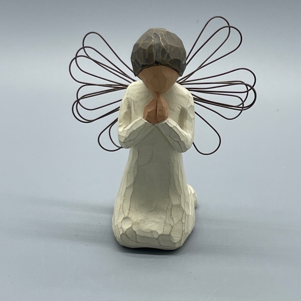 Willow Tree 1999 "Angel of Prayer" with Brown Wire Wings